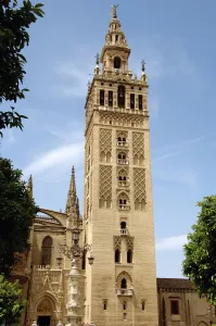 Minaret Prints: Spain. Andalusia. Seville. The Giralda tower (1184-1198)