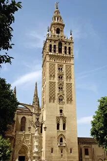 Images Dated 22nd April 2007: Spain. Andalusia. Seville. The Giralda tower (1184-1198)