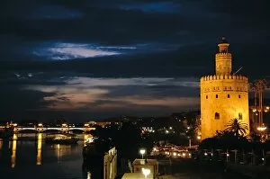 Images Dated 21st April 2007: Spain. Andalusia. Seville. The Gold Tower (Torre del Oro) by