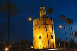 Images Dated 21st April 2007: Spain. Andalusia. Seville. The Gold Tower (Torre del Oro) by