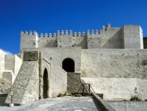 Andalusia Prints: Spain. Andalusia. Tarifa. Castle of Guzman the Good or Tarif