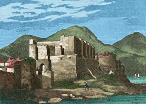 Coastline Collection: Spain, Andalusia, Tarifa. Castle of the Guzmans