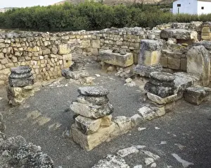 Huesca Prints: SPAIN. ARAGON. HUESCA. Fraga. Roman remains of