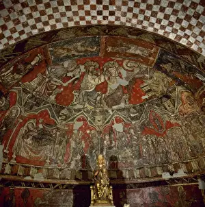 Aragon Prints: Spain. Aragon. Sos del Rey Catolico. Crypt of Church of St