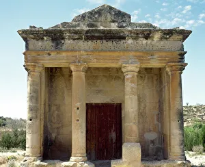 Mausoleum Prints: Spain, Aragon, Zaragoza province, near the village of Fabara