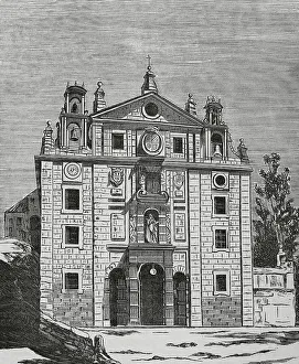 Castilla La Prints: Spain, Avila. Convent of St. Teresa