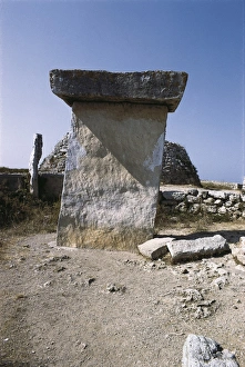 SPAIN. BALEARES. MENORCA. Taula de Trepucegalithic SPAIN. BALEARES. MENORCA. Taula de Trepucegalithic