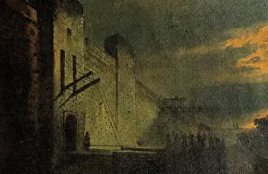Sentinel Prints: Spain. Barcelona. Gate of the walls. Drawing by G. Mosteyrin