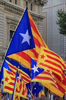 Images Dated 11th September 2012: SPAIN. Barcelona. National Day of Catalonia ( Diada )