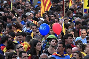 Images Dated 11th September 2012: SPAIN. Barcelona. National Day of Catalonia ( Diada )