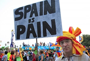 Images Dated 11th September 2012: SPAIN. Barcelona. National Day of Catalonia ( Diada )