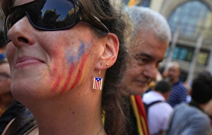 Images Dated 11th September 2012: SPAIN. Barcelona. National Day of Catalonia ( Diada )