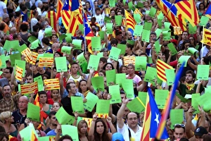 Images Dated 11th September 2012: SPAIN. Barcelona. National Day of Catalonia ( Diada )