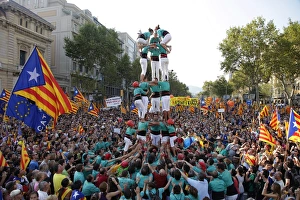 Images Dated 11th September 2012: SPAIN. Barcelona. National Day of Catalonia ( Diada )