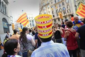 Images Dated 11th September 2012: SPAIN. Barcelona. National Day of Catalonia ( Diada )
