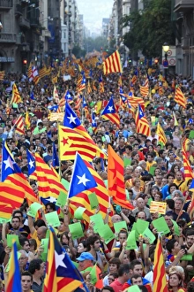 Images Dated 11th September 2012: SPAIN. Barcelona. National Day of Catalonia ( Diada )