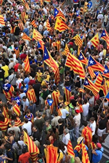 Images Dated 11th September 2012: SPAIN. Barcelona. National Day of Catalonia ( Diada )