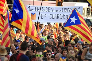 Images Dated 11th September 2012: SPAIN. Barcelona. National Day of Catalonia ( Diada )