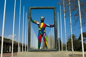 Mart Collection: SPAIN. Barcelona. Sant Mart�Sculpture of an