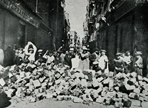 SPAIN. Barcelona. Spain (1909). Tragic Week in
