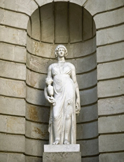 Neoclassic Collection: Spain. Barcelona. Statue of the Llotja representing Asia by