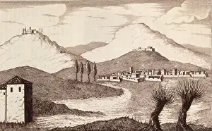 Etchings Prints: Spain. Berga