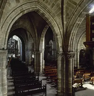 Puerto Prints: Spain. Cantabria. Santona. Church of Santa Maria del Puerto