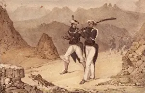 Mora Prints: Spain. Carlist Wars. Batallions of Mora. Picture