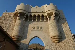 Puerta Collection: Spain. Castile-La Mancha. Hita. St. Marys Gate. 15th centur