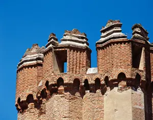 Spain. Castile-Leon. Coca Castle. 15th century. Mudejar style