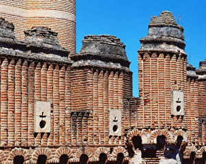 Spain. Castile-Leon. Coca Castle.15th century. Mudejar style