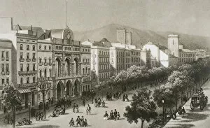 Urbanism Collection: Spain, Catalonia. Barcelona. 19th century