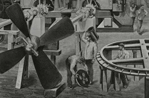Industrialization Prints: Spain, Catalonia, Barcelona. Assembly section