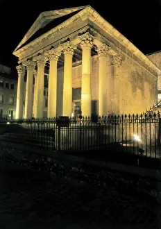 SPAIN. CATALONIA. BARCELONA. Vic. Roman temple