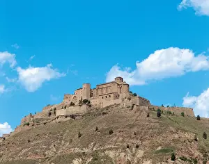 Overview Prints: Spain. Catalonia. Castle of Cardona. Medieval fortress