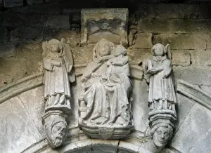 Tarragona Prints: Spain. Catalonia. Church of Santa Maria Conesa Virgen Mary