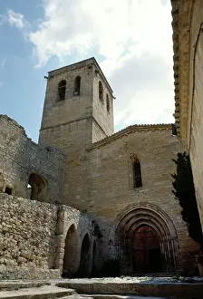 Spain, Catalonia, Guimera . The parish church of St. Mary
