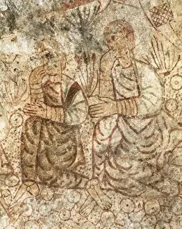 Pere Prints: Spain. Catalonia. Terrassa. Church of St. Miquel. Frescoes i