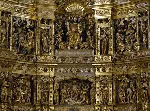 Spain. Cathedral of Saint Dominic of la Calzada. Altarpiece