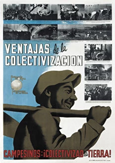 Valencia Collection: Spain. Civil War (1936-1939). Poster Ventajas