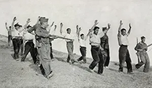 Monistrol Prints: Spain. Civil War. Arrest of republican militians