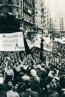 Sociedades Collection: Spain. Civil War. Demonstration in Madrid