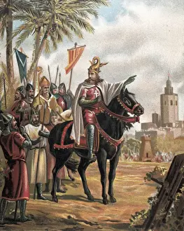 Carlos Prints: Spain. Crown of Aragon. Conquest of Valencia