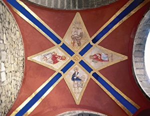 Iconography Gallery: Spain. The Four Evangelists. Fresco