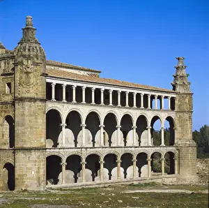 Benito Prints: SPAIN. EXTREMADURA. CACERES. Alc᮴ara. Church
