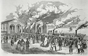 Aranjuez Gallery: Spain (February 9th, 1851). Opening of a railroad