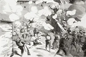 Neighbours Prints: Spain. First Carlist War. Defense of Puigcerdࠅ