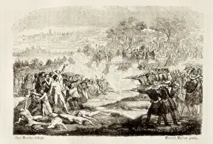 Liberals Prints: Spain. First Carlist War. Episode of Burjassot