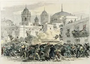 Cadiz Prints: Spain. First Republic (1873-1874). Fight in