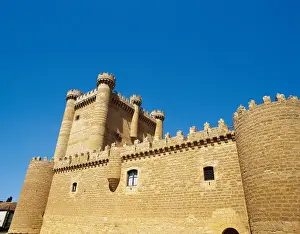 Restored Prints: Spain. Fuensaldana. Castle. Actually is assigned as a headqu